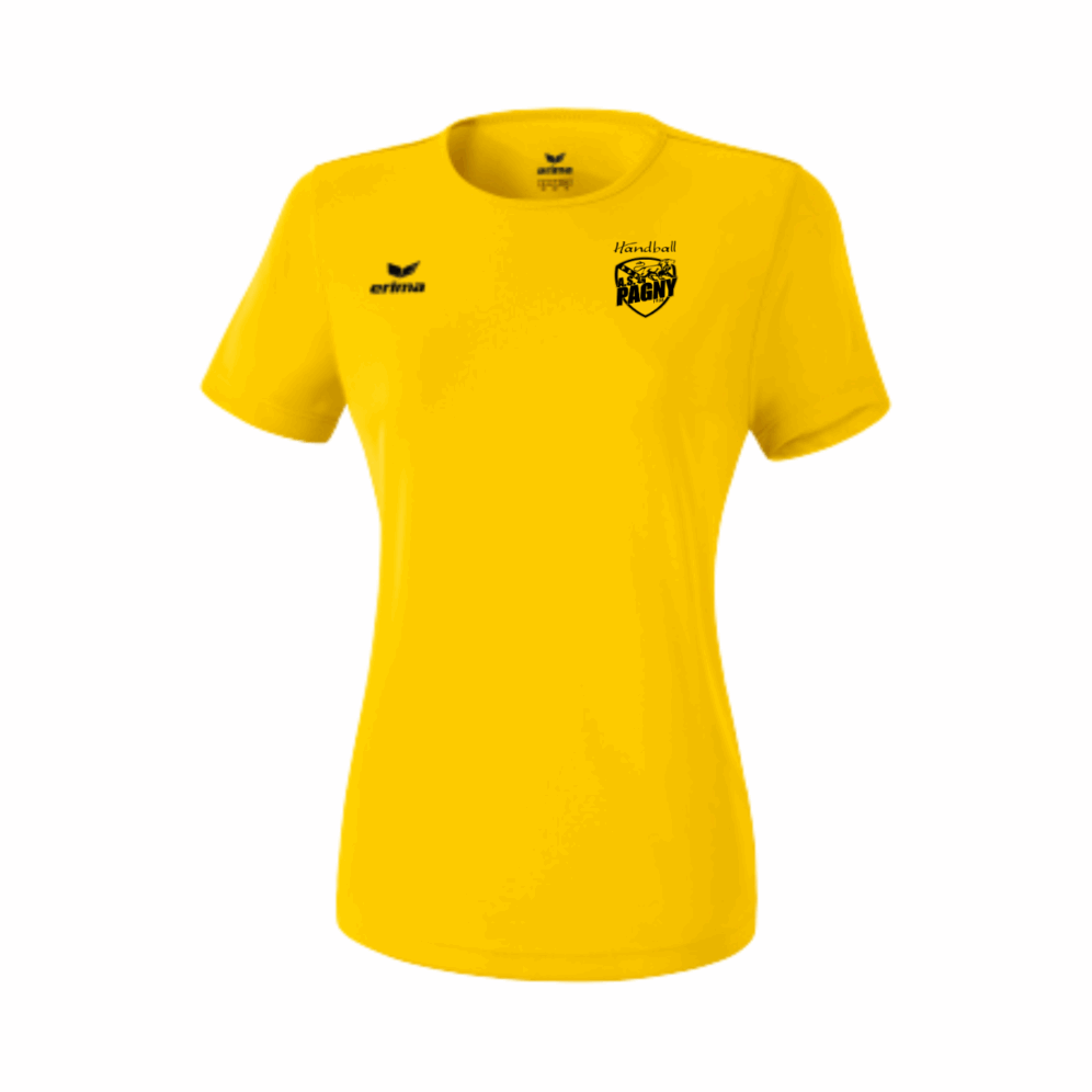 T-SHIRT FONCTIONNEL POLYESTER JAUNE - ERIMA
