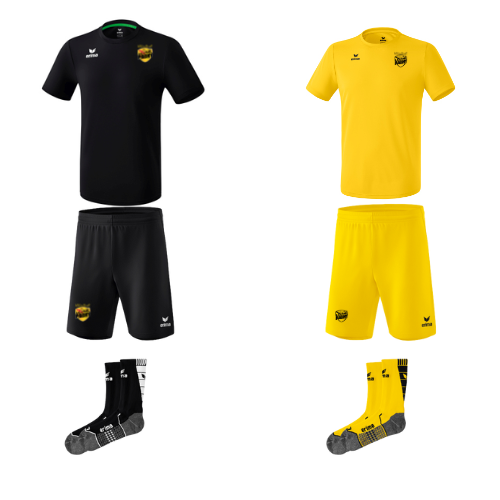 ENSEMBLE D'ENTRAINEMENT ERIMA (NOIR OU JAUNE)